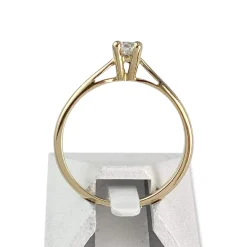 Solitaire d'occasion or 750 jaune diamant
