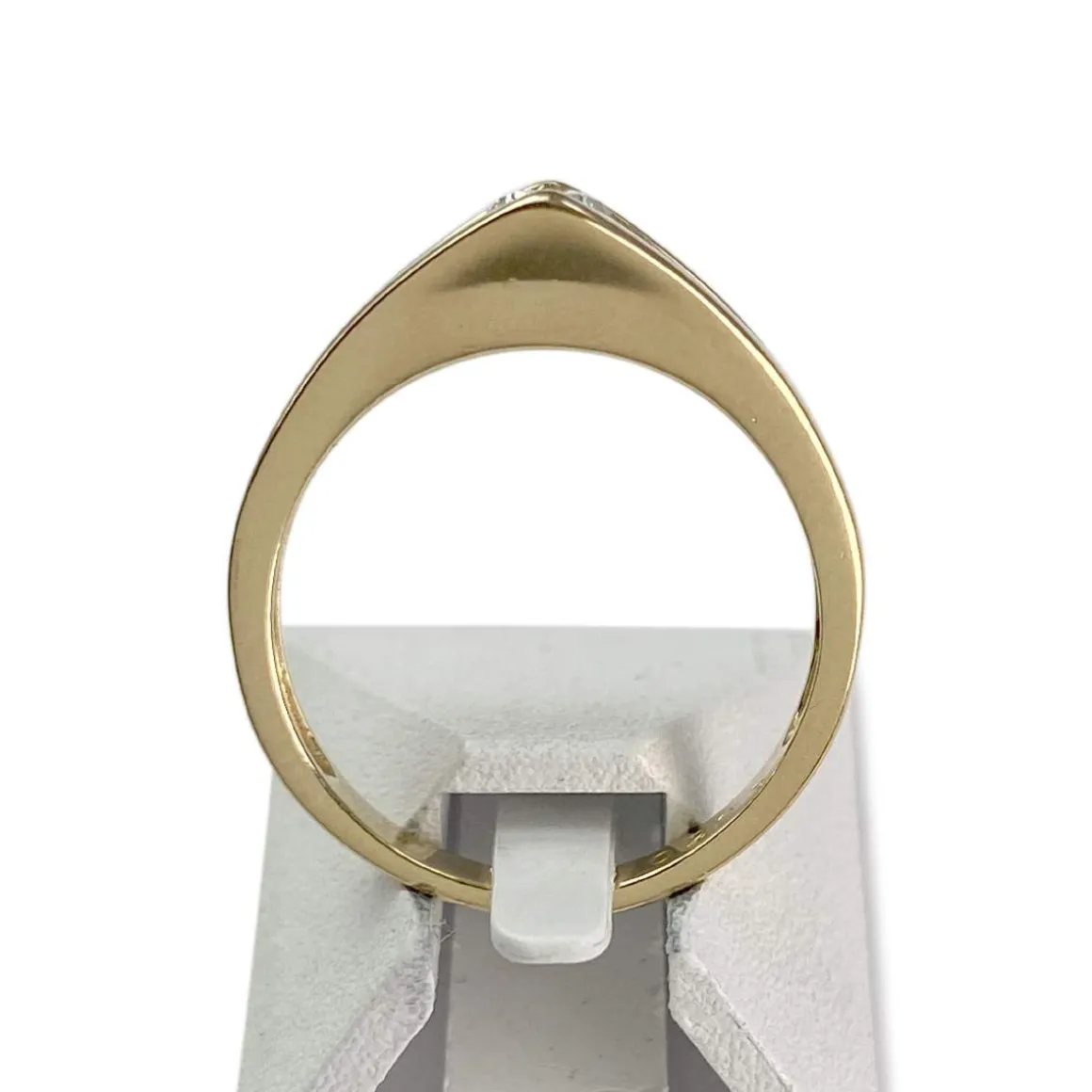 Solitaire d'occasion or 750 jaune diamant