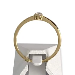 Solitaire d'occasion or 750 jaune diamant