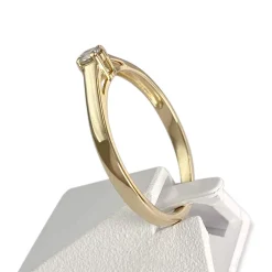 Solitaire d'occasion or 750 jaune diamant