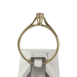 Solitaire d'occasion or 750 jaune diamant