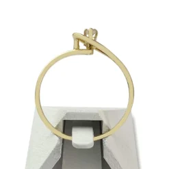 Solitaire d'occasion or 750 jaune diamant