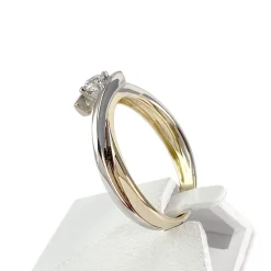 Solitaire d'occasion 2 ors 750 diamant