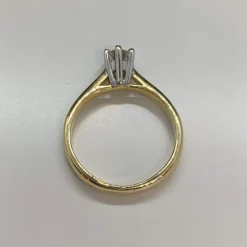 Solitaire d'occasion 2 ors 750 diamant