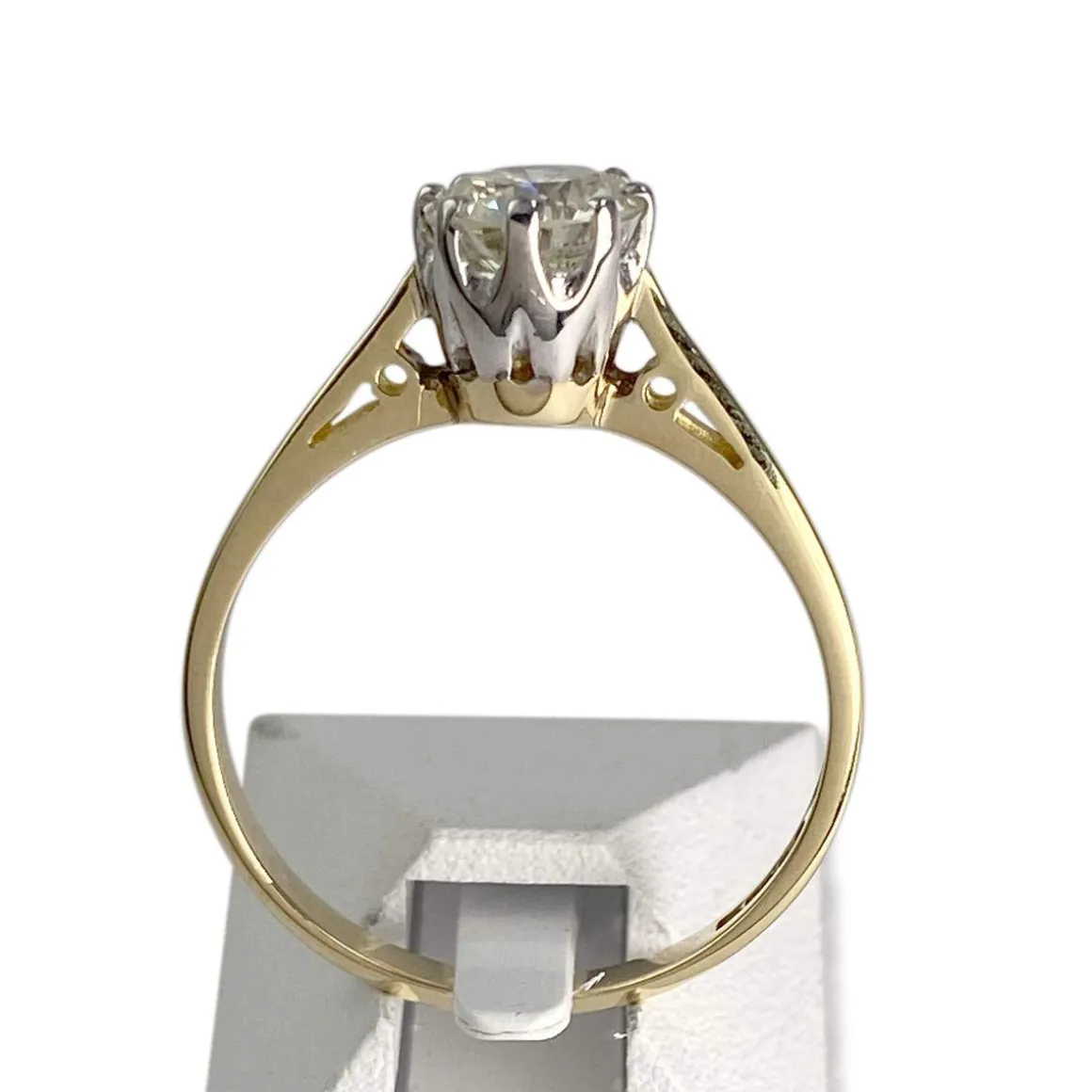 Solitaire d'occasion 2 ors 750 diamant