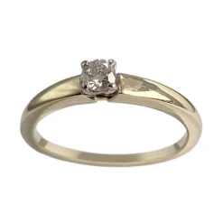 Solitaire d'occasion 2 ors 375  diamant