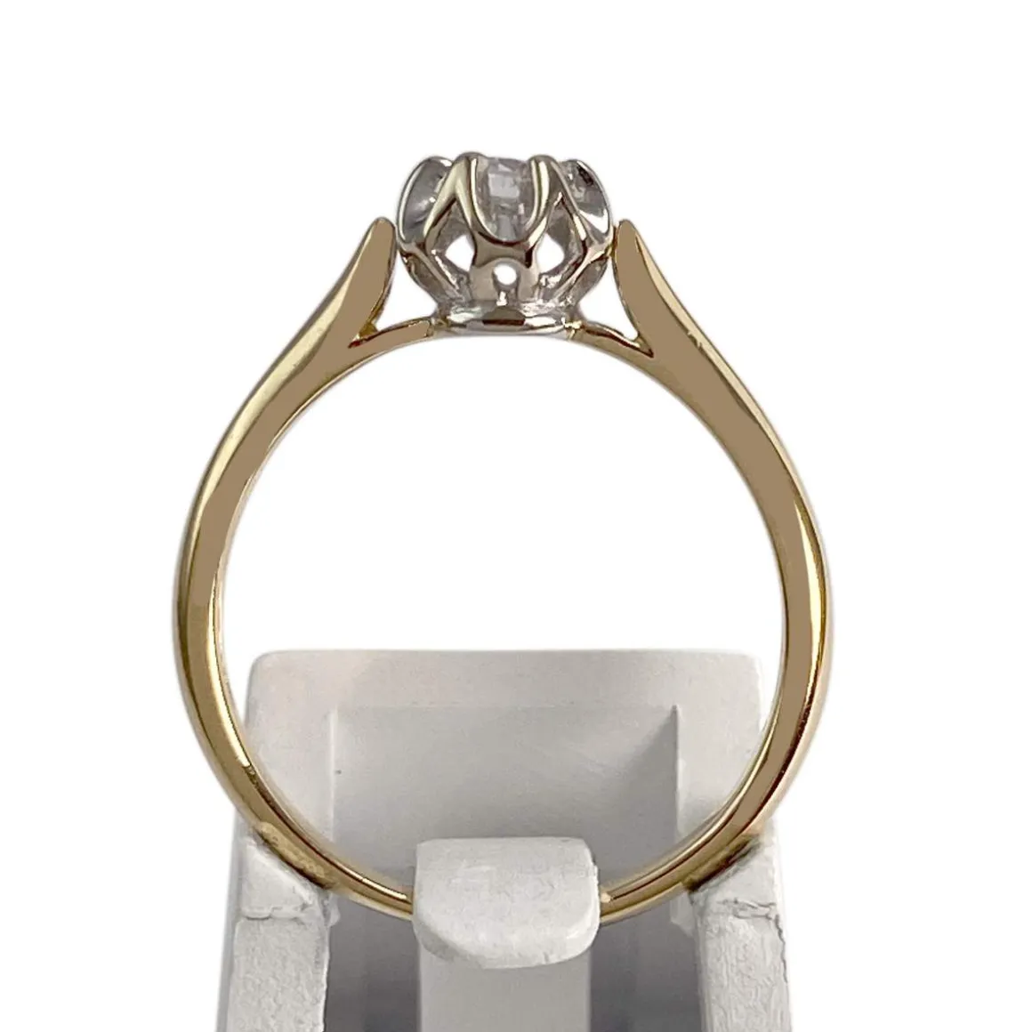 Solitaire d'occasion 2 ors 750 diamant