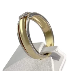 Solitaire d'occasion 2 ors 750 diamant