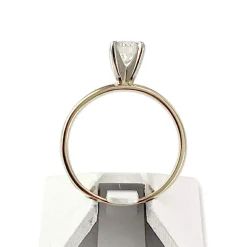 solitaire d'occasion 2 ors 585 diamant 0,60 carat