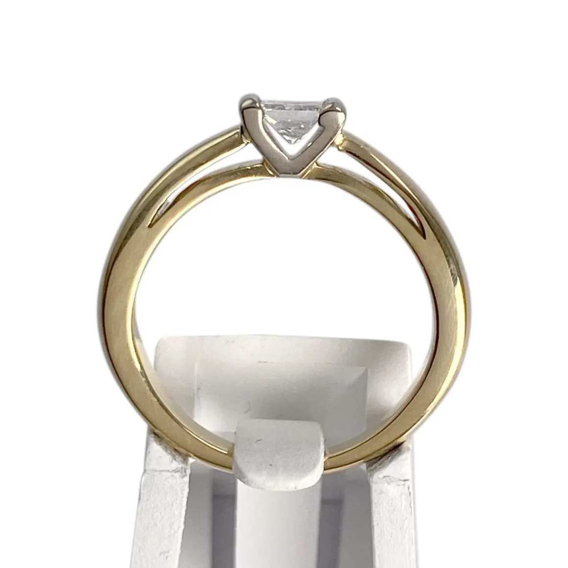 Solitaire d'occasion2 ors 750 jaune diamant