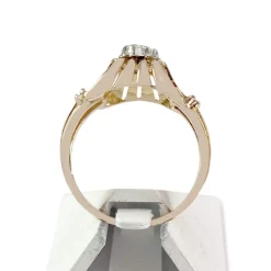 Solitaire d'occasion or 750 2 tons diamant