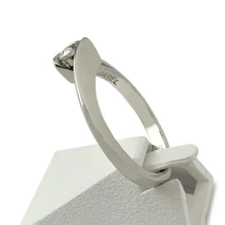 Solitaire Garel d'occasion or 750 blanc diamant