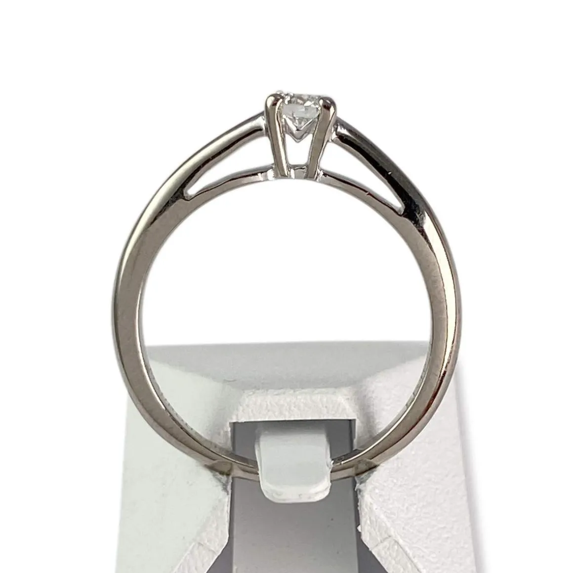 Solitaire MAUBOUSSIN d'occasion or 750 blanc diamant