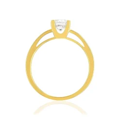 Solitaire or 750 jaune diamant HP1 0.7 carat